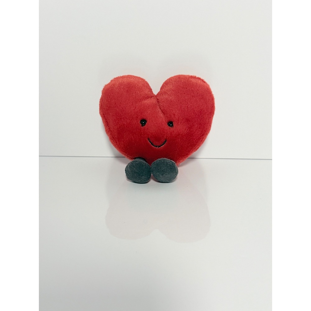Jellycat Amuseable Red Heart Plush Stuffed Animal JCINC5721SH Small Valentines